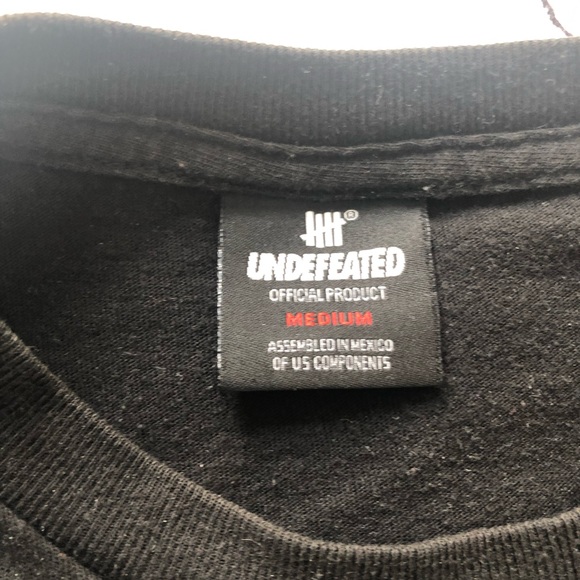 Undefeated Tee, Size Medium - Picture 2 of 3